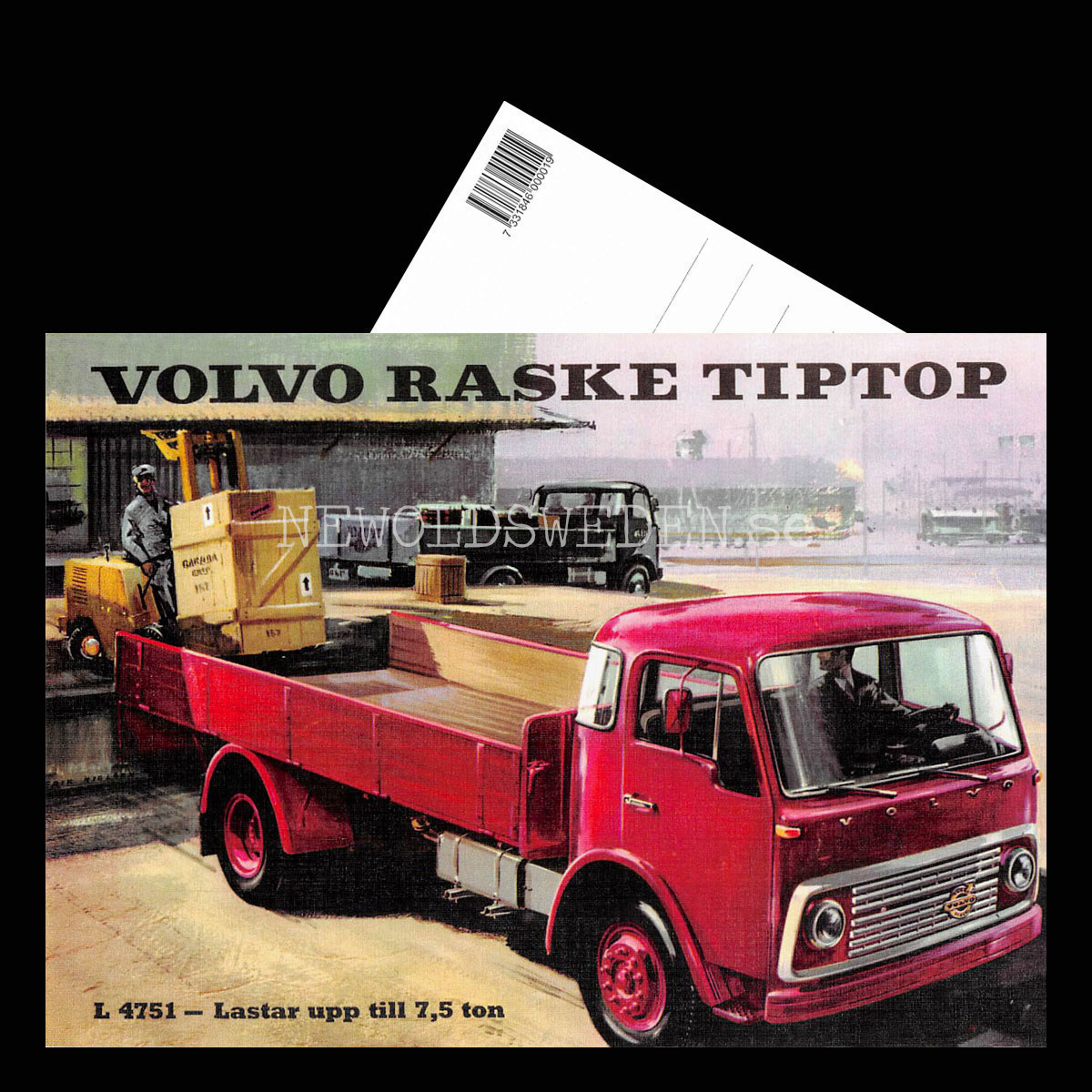 Volvo L 4751 RASKE TIPTOP - Vykort A5 - 3
