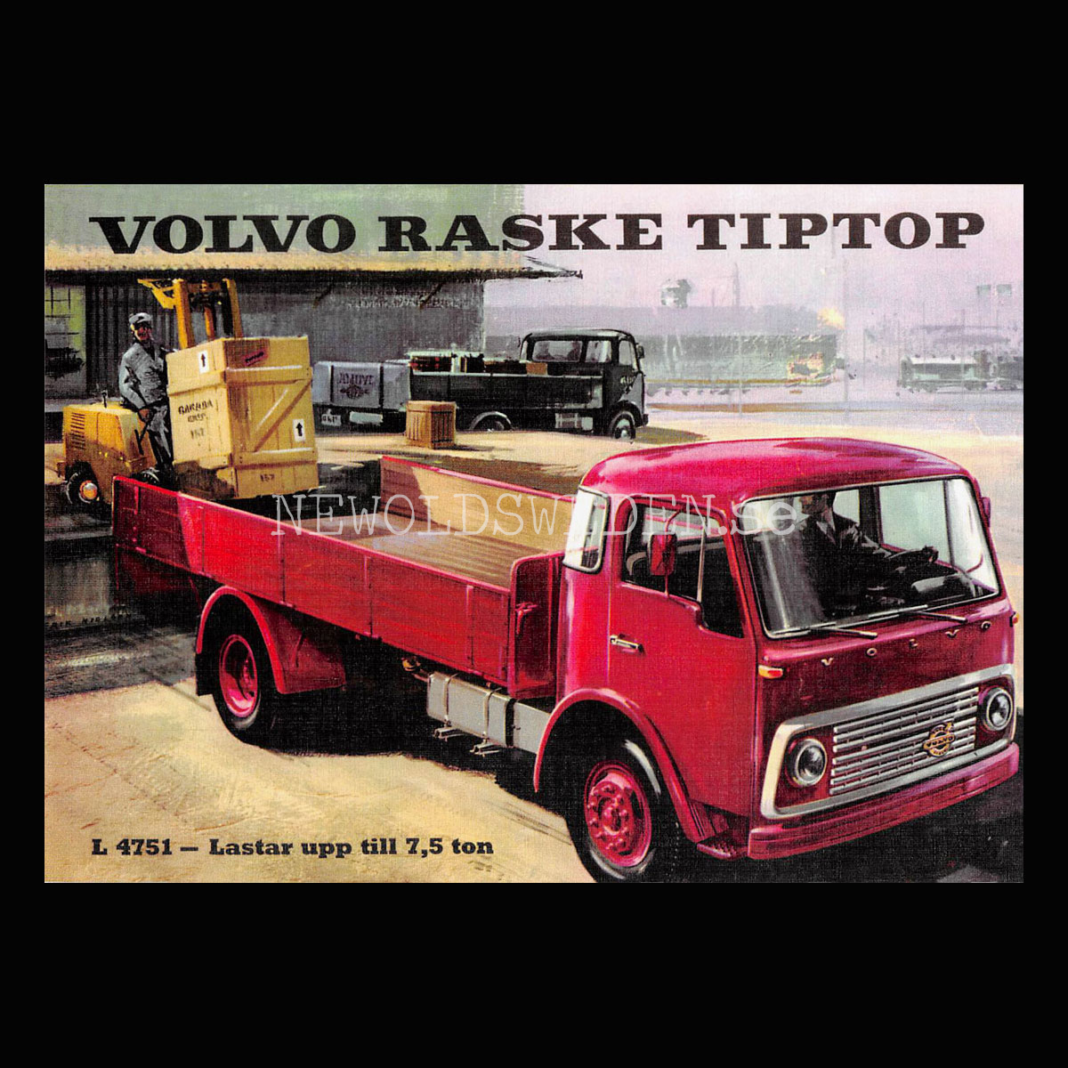 Volvo L 4751 RASKE TIPTOP - Vykort A5