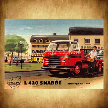 Volvo L 420 SNABBE - Vykort A5