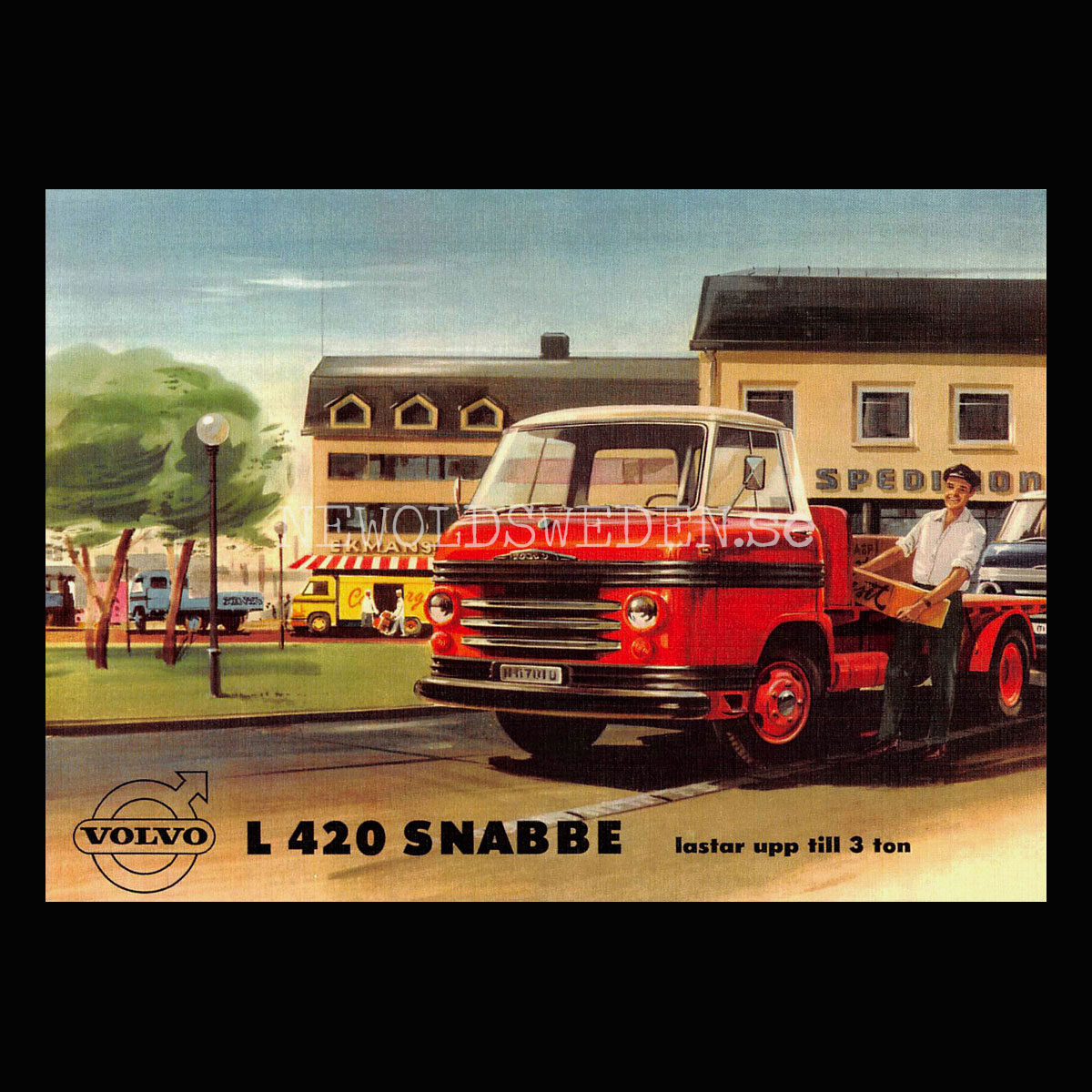 Volvo L 420 SNABBE - Vykort A5