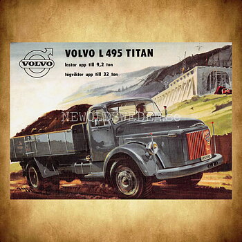 Volvo L 495 TITAN - Vykort A5