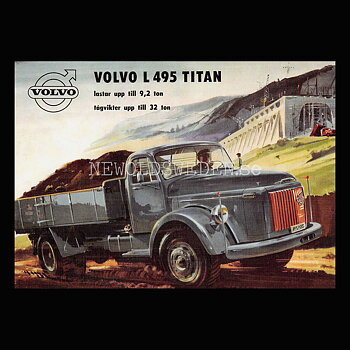 Volvo L 495 TITAN - Vykort A5