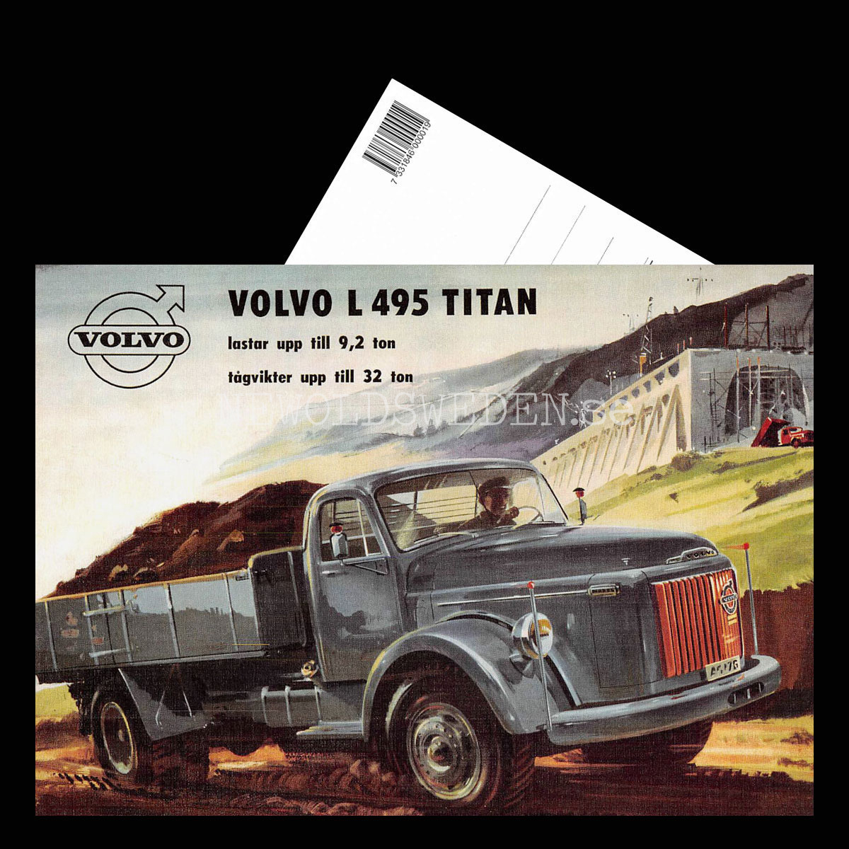 Volvo L 495 TITAN - Vykort A5 - 3