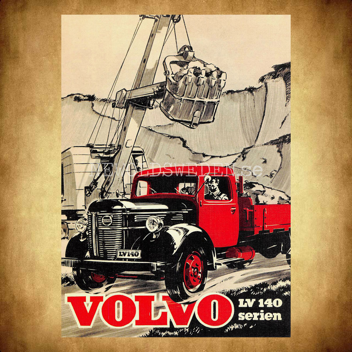 Volvo LV 140 serien - Vykort A5 - 2