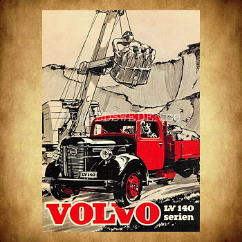 Volvo LV 140 serien - Vykort A5