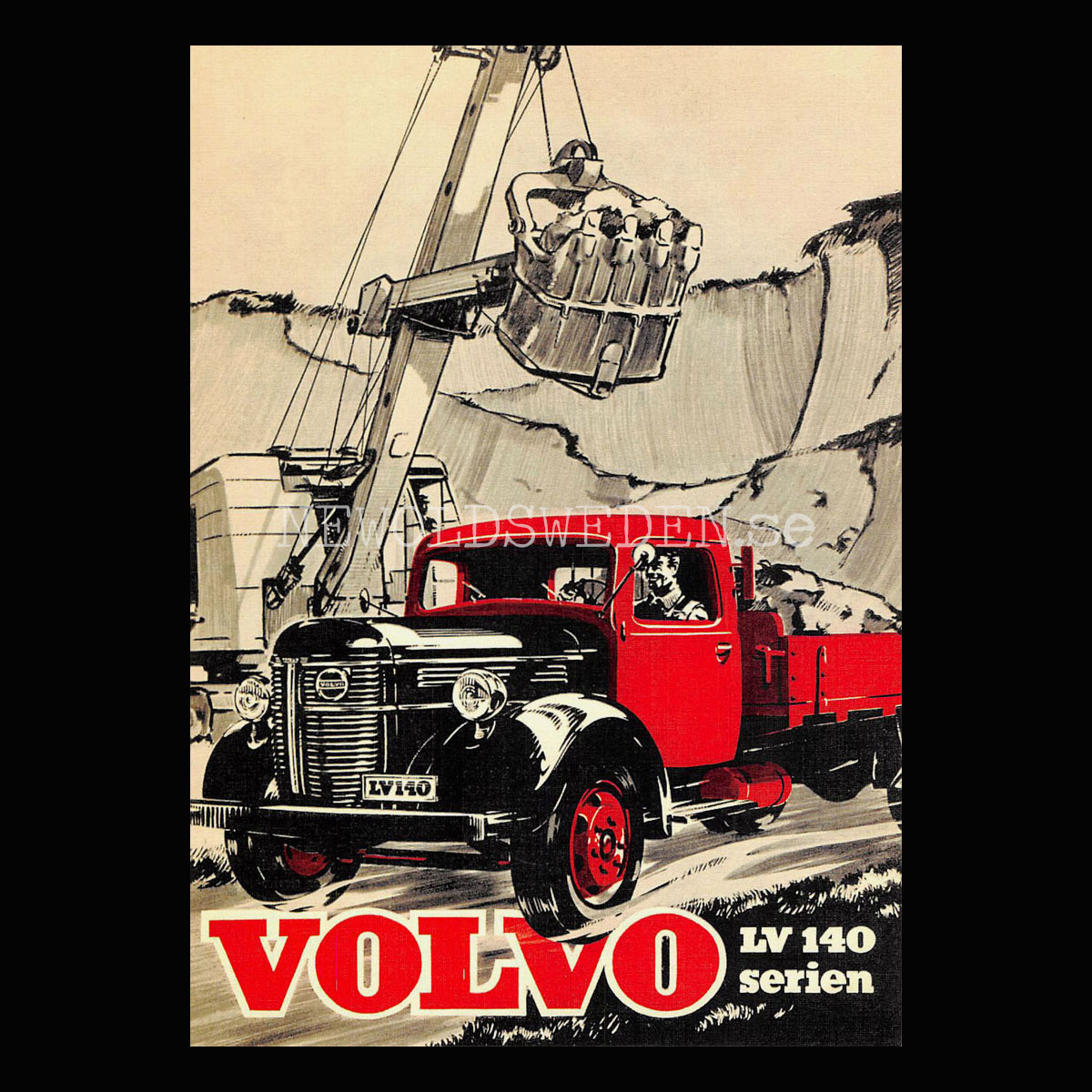 Volvo LV 140 serien - Vykort A5