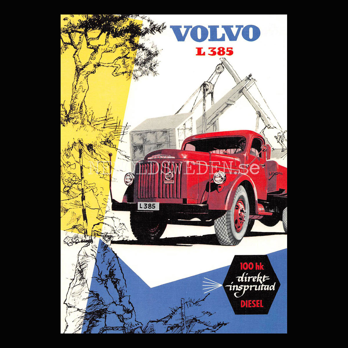 Volvo L 385 - Vykort A5