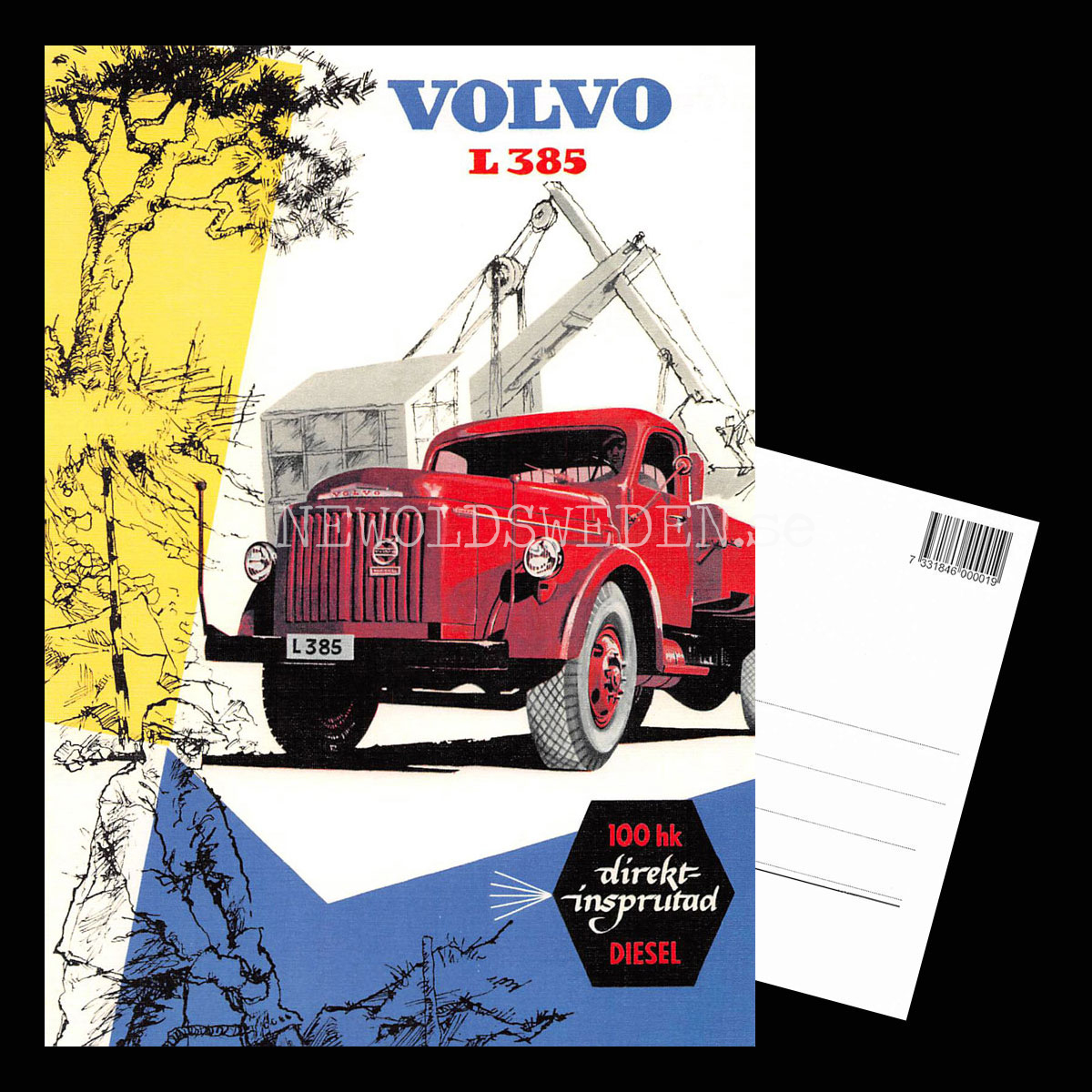 Volvo L 385 - Vykort A5 - 3
