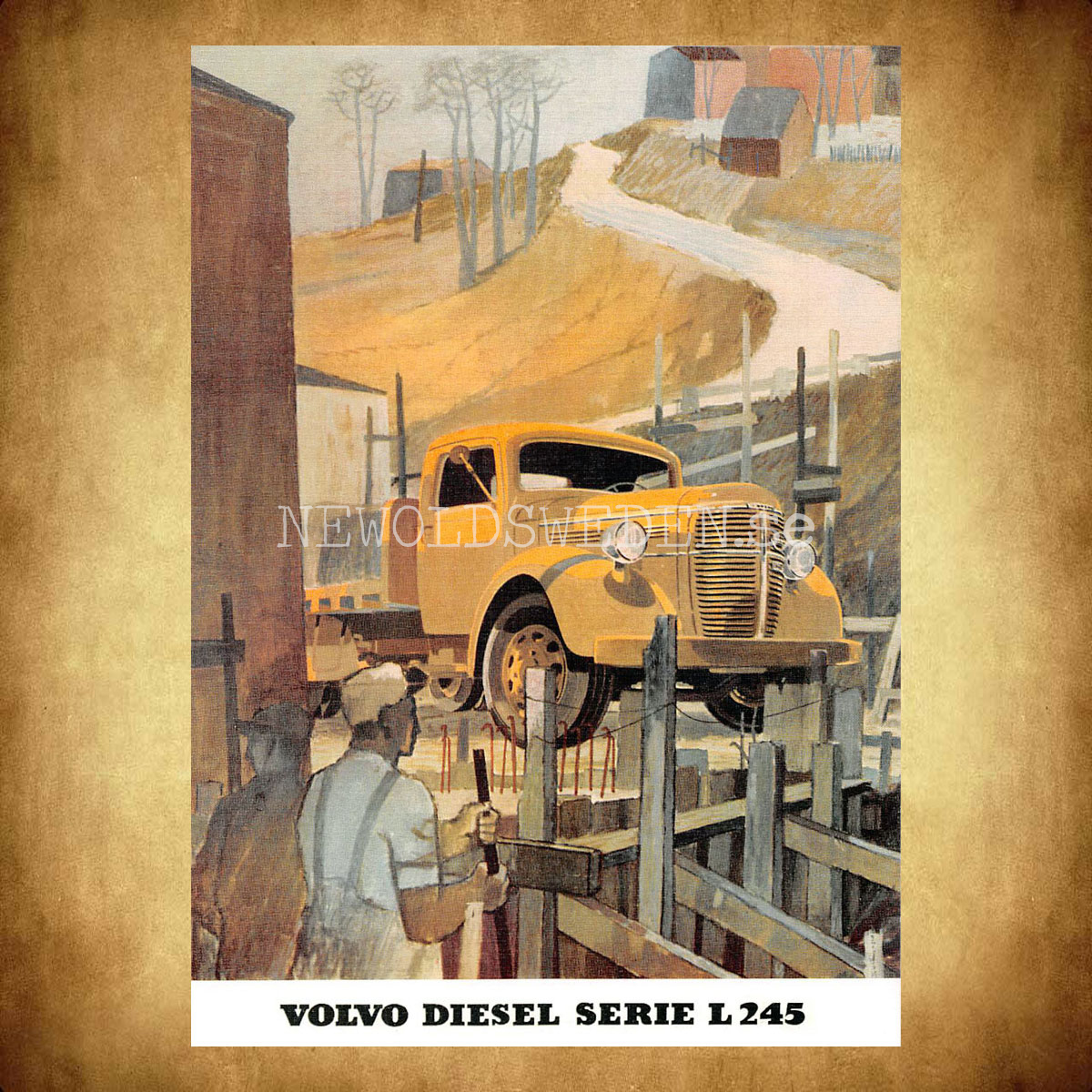 Volvo L 245 serie DIESEL - Vykort A5 - 2