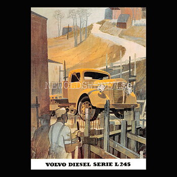Volvo L 245 serie DIESEL - Vykort A5