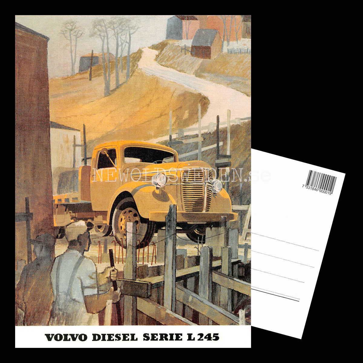 Volvo L 245 serie DIESEL - Vykort A5 - 3