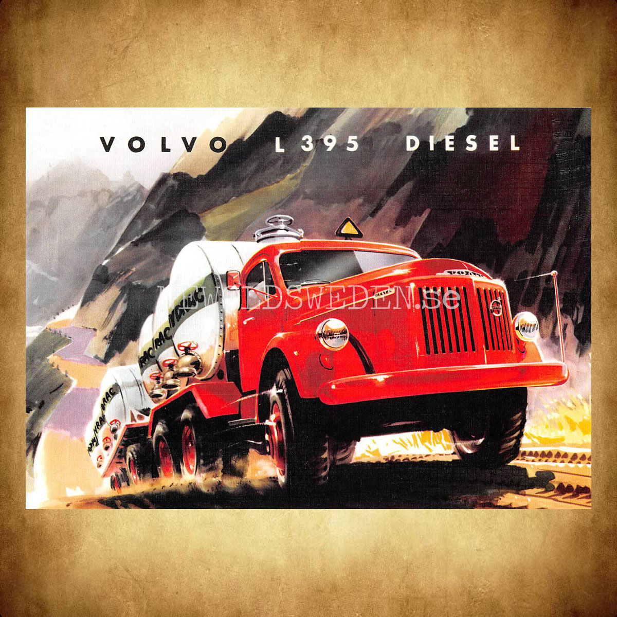 Volvo L 395 DIESEL - Vykort A5 - 2