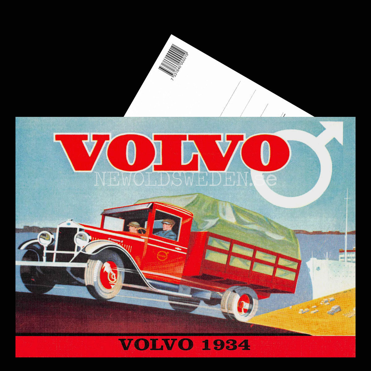 Volvo 1934 - Vykort A5 - 3