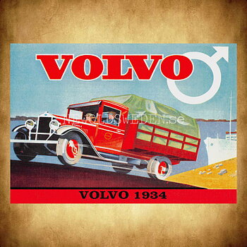Volvo 1934 - Vykort A5