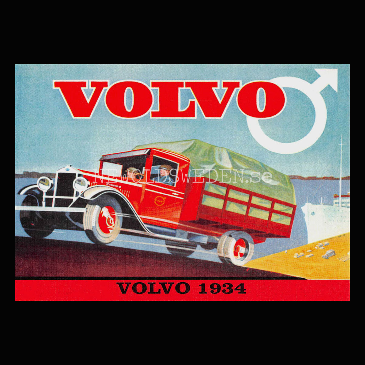 Volvo 1934 - Vykort A5