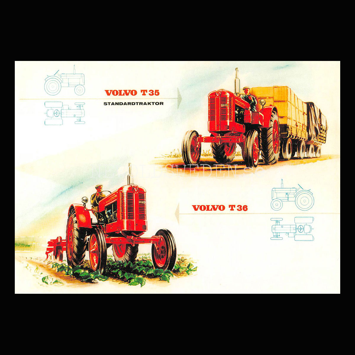 Volvo T35 - T36 - Vykort A5