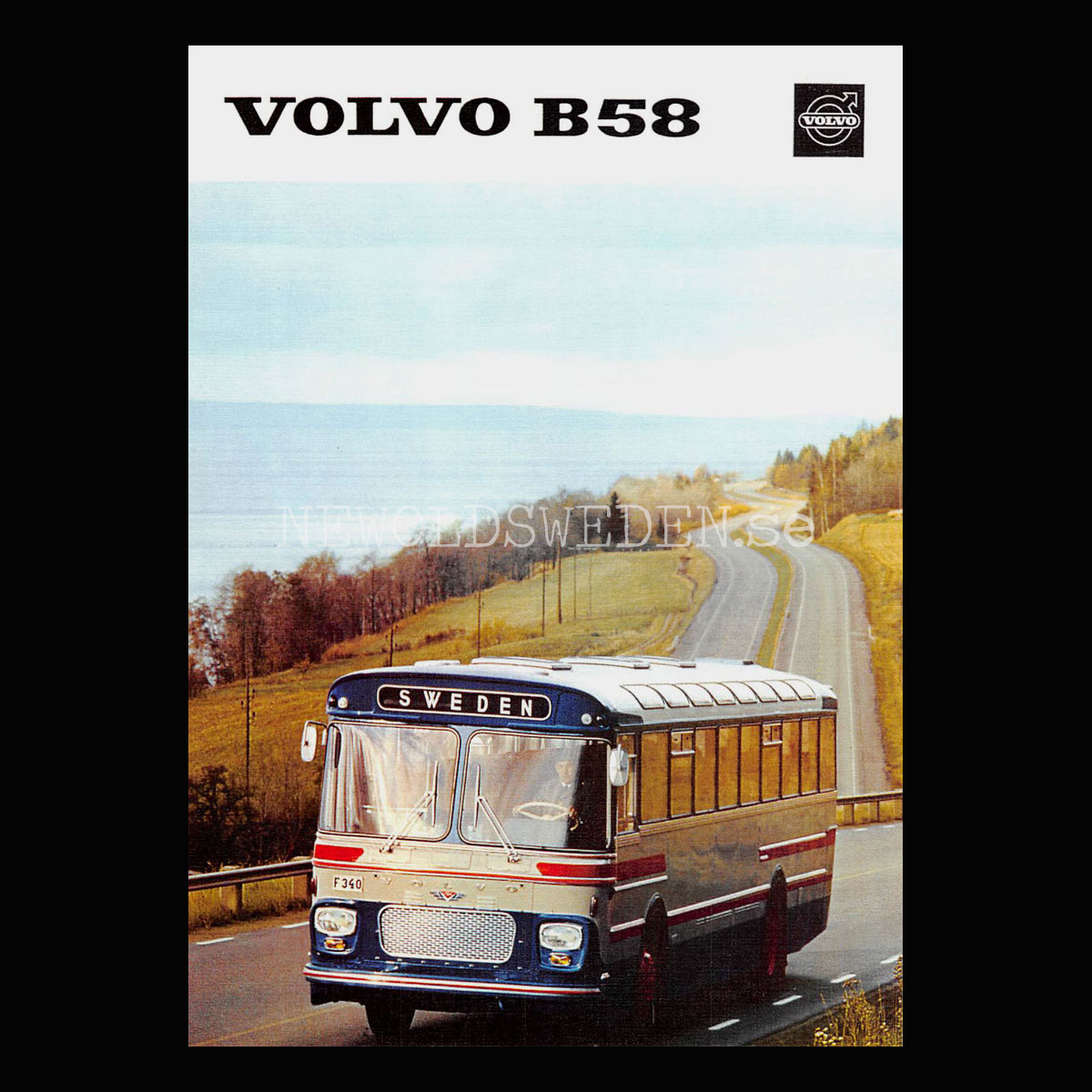 Volvo B58 Buss - Vykort A5