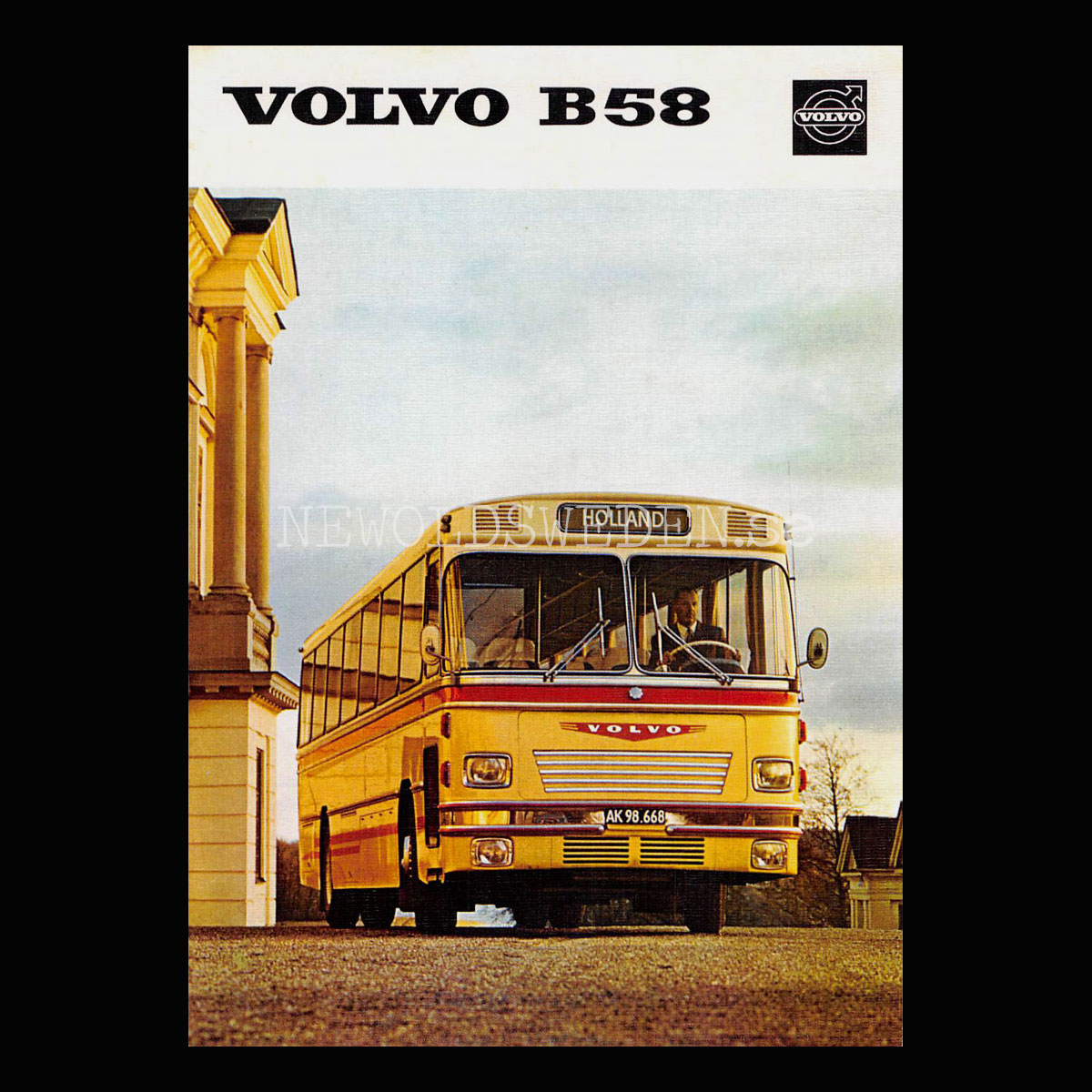 Volvo B58 Buss - Vykort A5