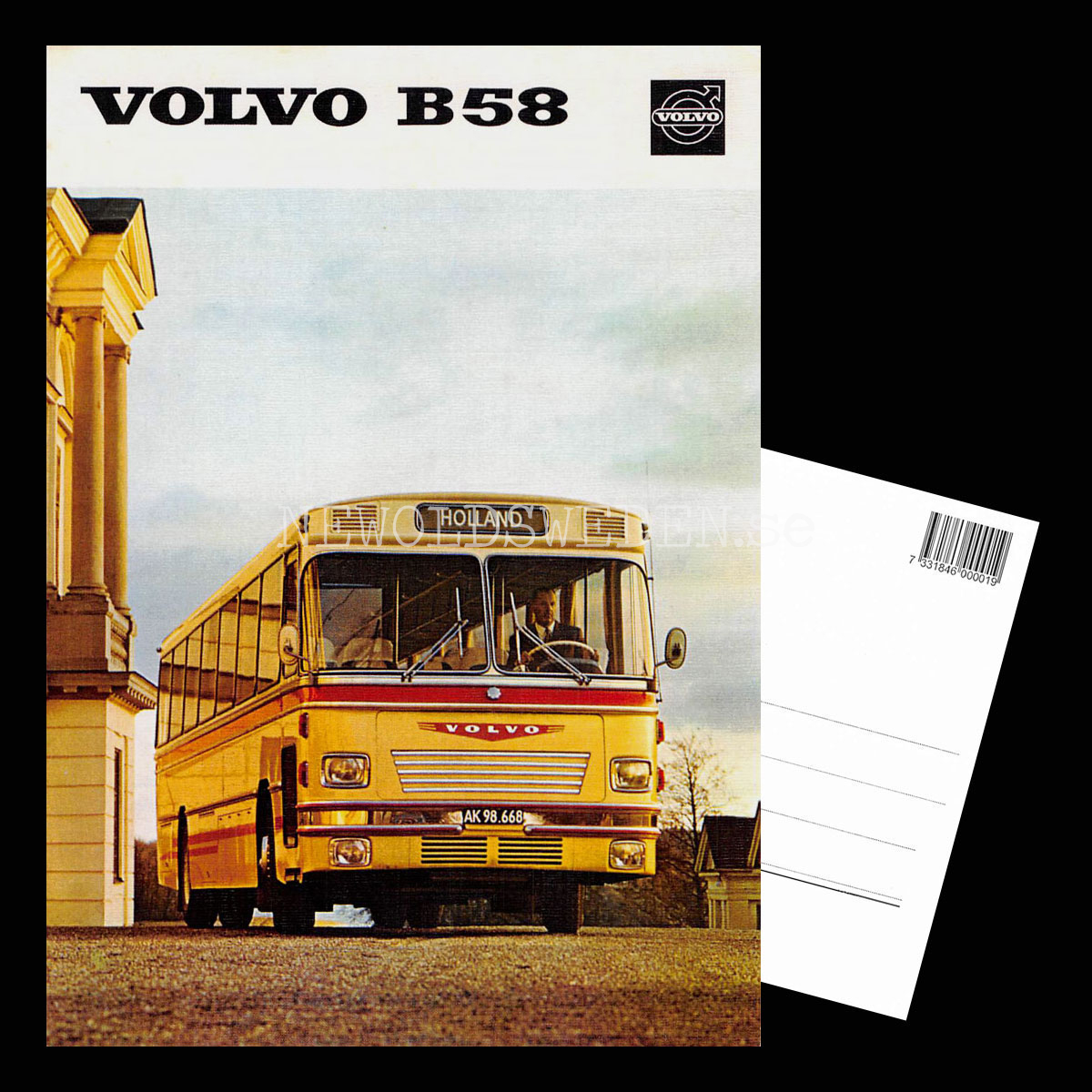 Volvo B58 Buss - Vykort A5 - 3