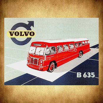 Volvo B635 Buss - Vykort A5