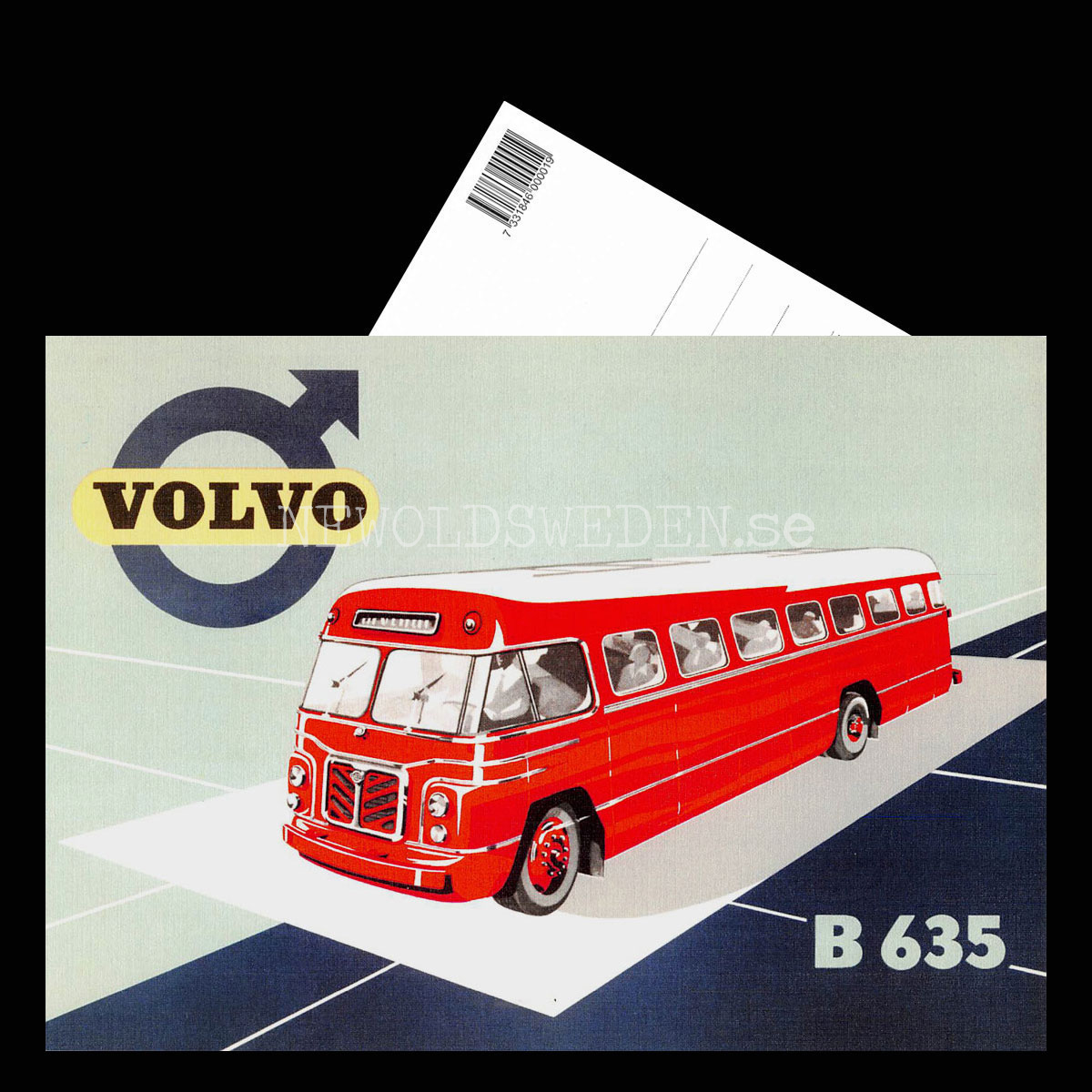 Volvo B635 Buss - Vykort A5 - 3