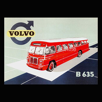 Volvo B635 Buss - Vykort A5