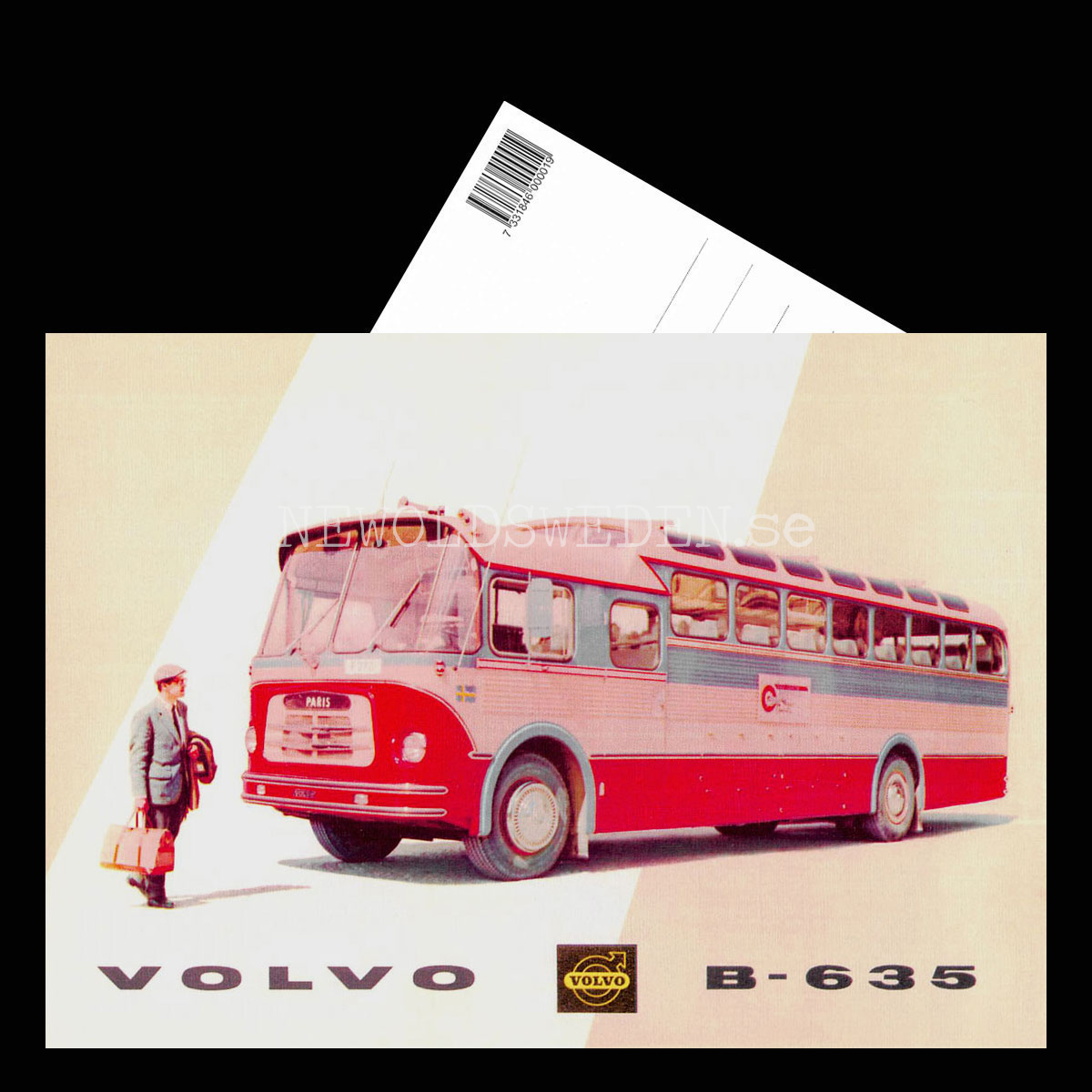 Volvo B635 Buss - Vykort A5 - 3