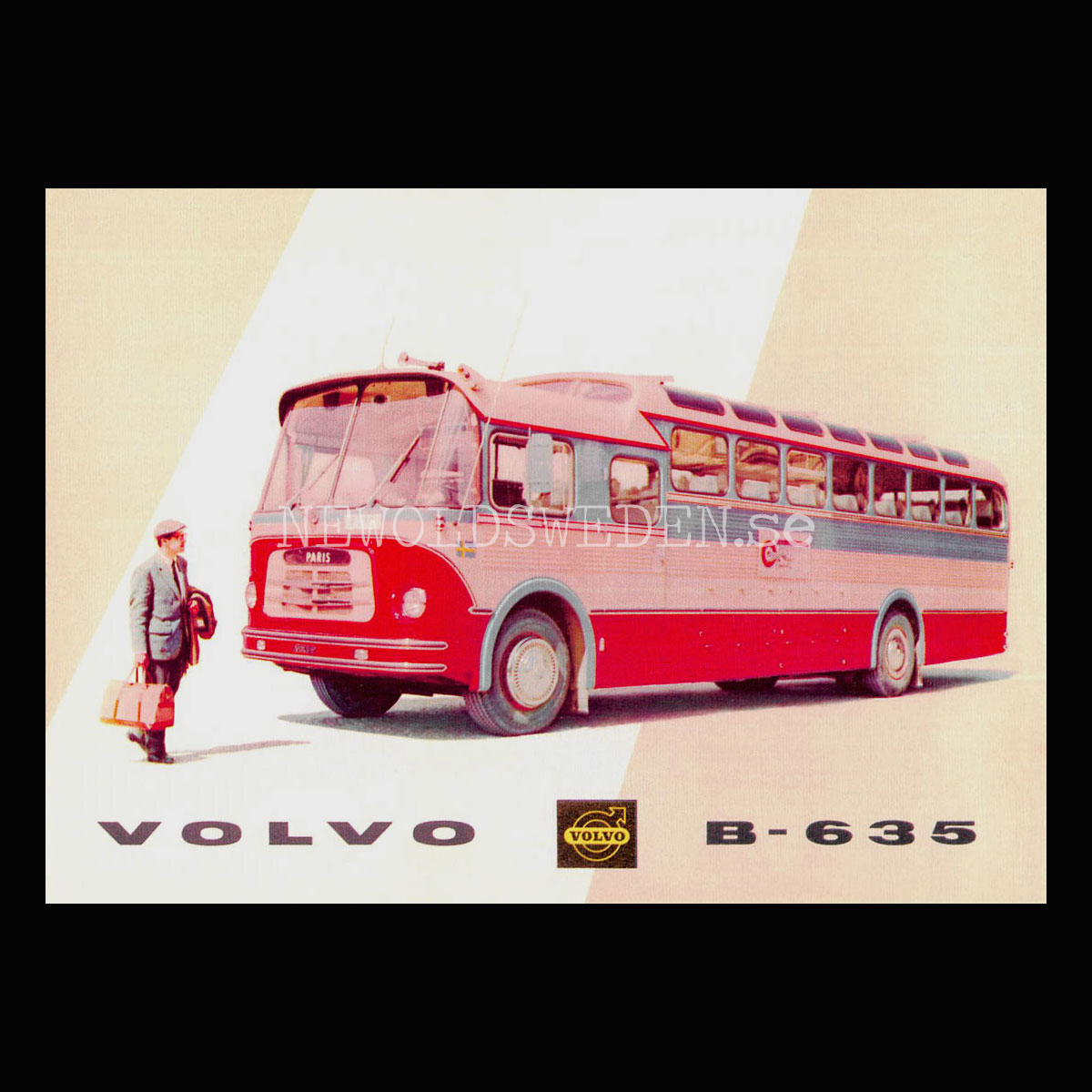 Volvo B635 Buss - Vykort A5