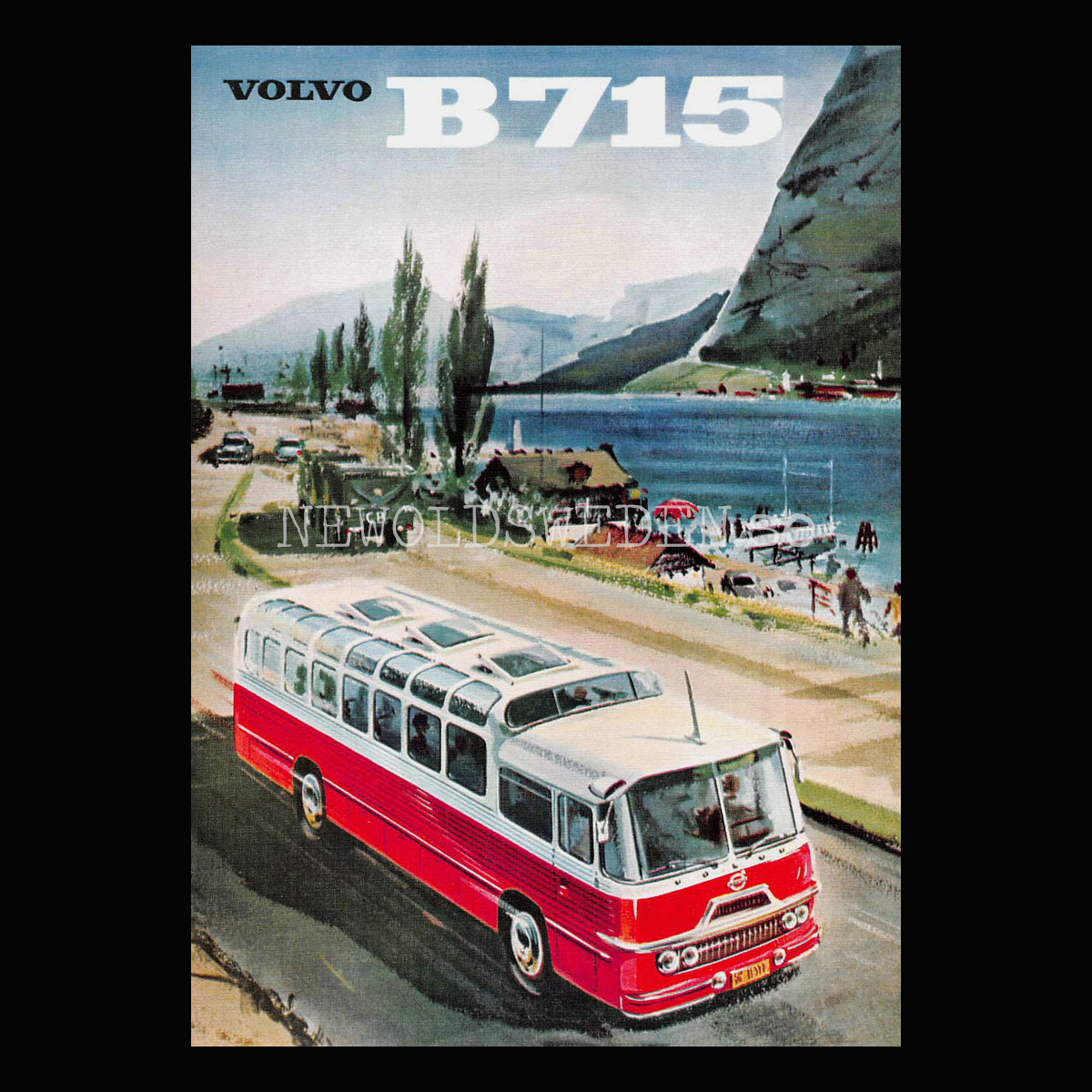 Volvo B715 Buss - Vykort A5