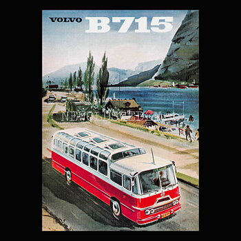 Volvo B715 Buss - Vykort A5