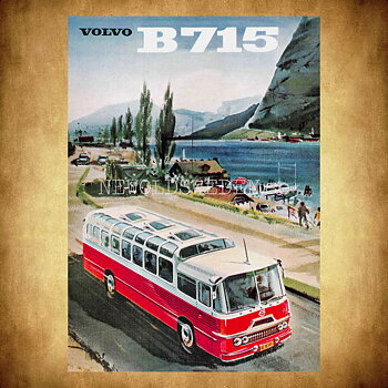 Volvo B715 Buss - Vykort A5