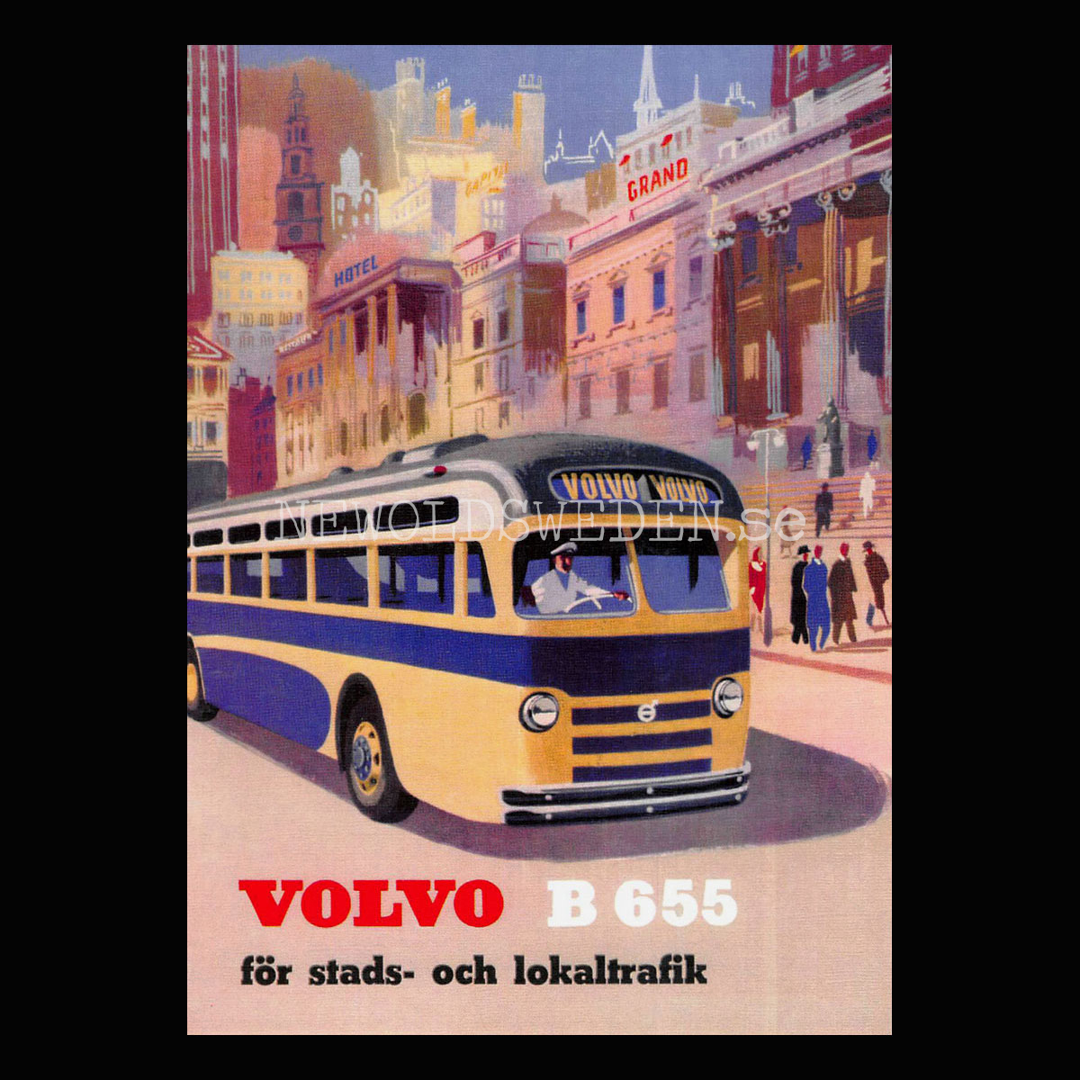 Volvo B655 Buss - Vykort A5