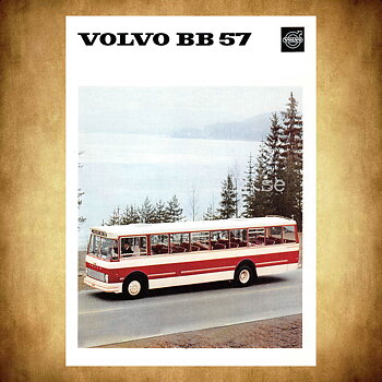 Volvo BB57 Buss - Vykort A5