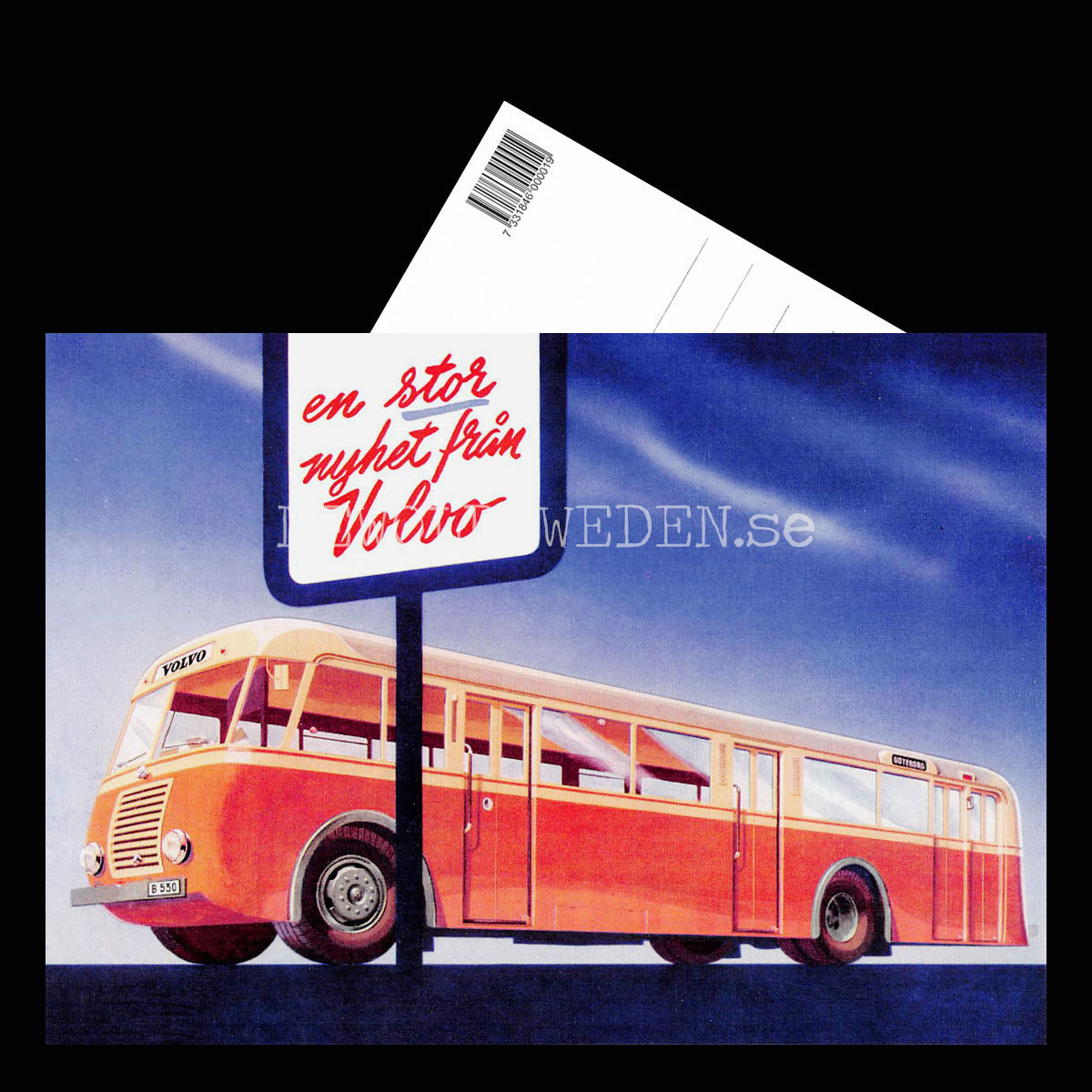 Volvo B530 Buss - Vykort A5 - 3