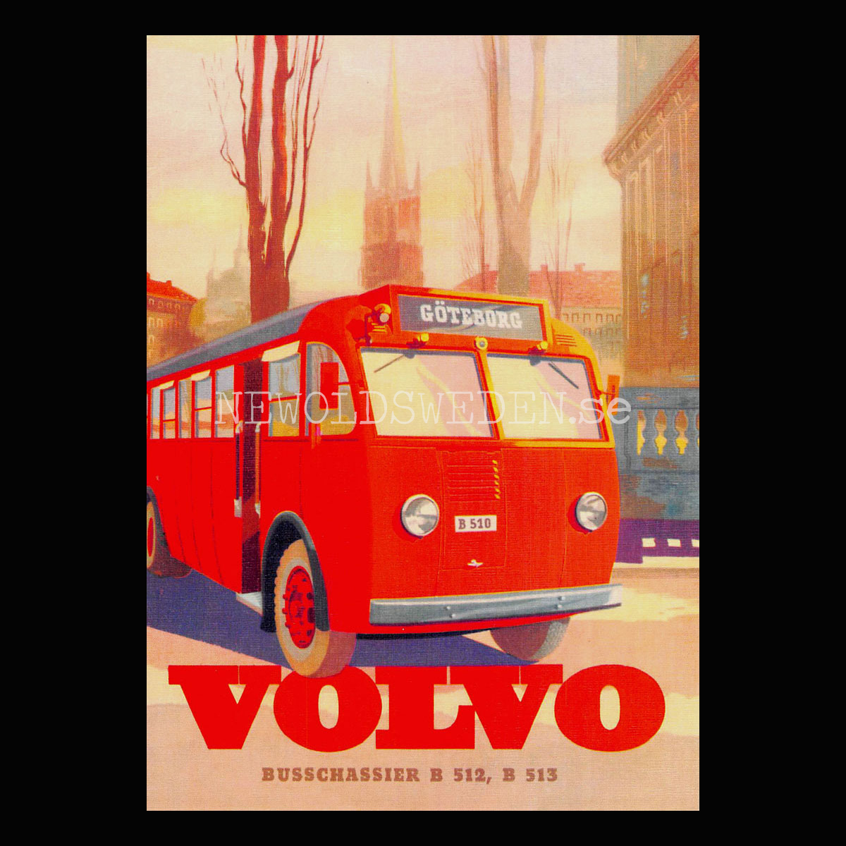 Volvo B512 - B513 Buss - Vykort A5