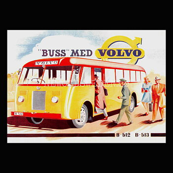 Volvo B512 - B513 Buss - Vykort A5
