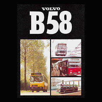 Volvo B58 Buss - Vykort A5