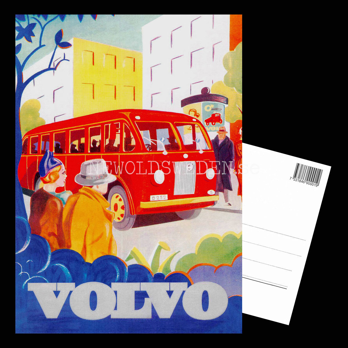 Volvo Buss - Vykort A5 - 3