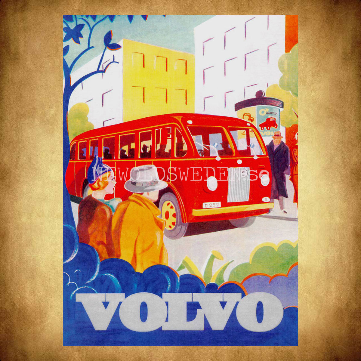 Volvo Buss - Vykort A5 - 2