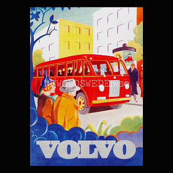 Volvo Buss - Vykort A5