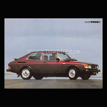 SAAB 99 TURBO - 1978 - Vykort A5