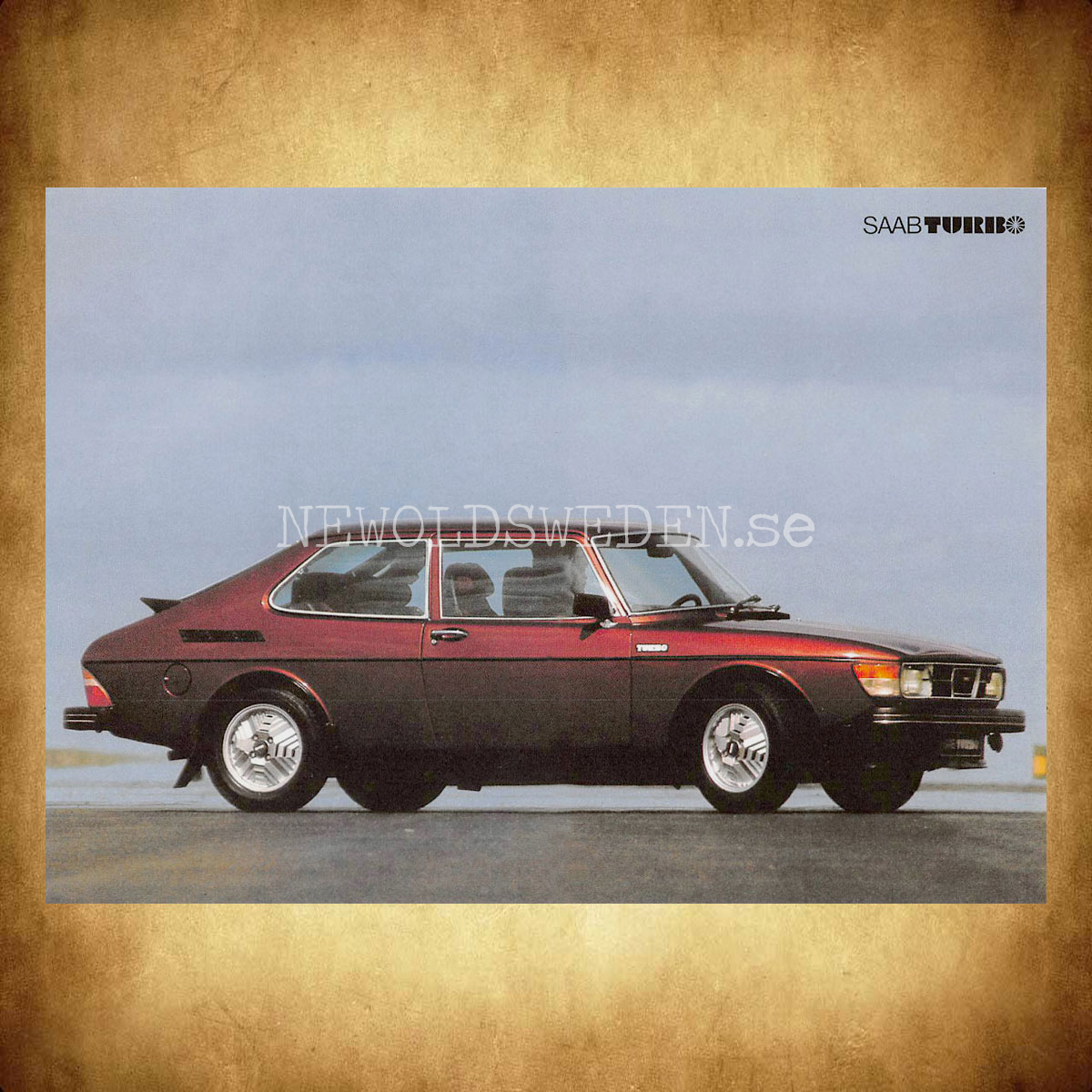 SAAB 99 TURBO - 1978 - Vykort A5 - 2