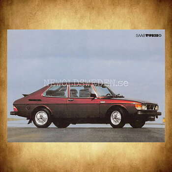 SAAB 99 TURBO - 1978 - Vykort A5
