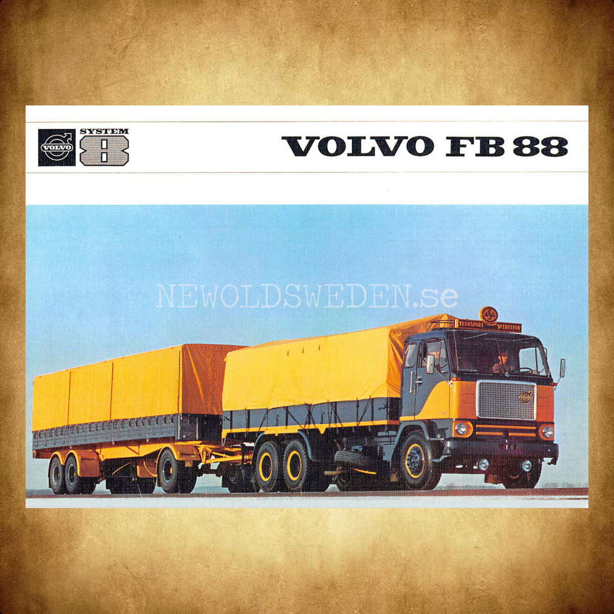 Volvo FB 88 - SYSTEM 8 - Vykort A5 - 2