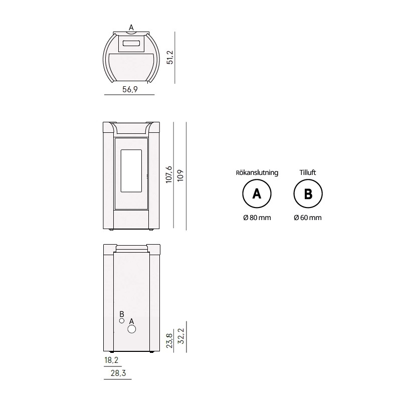 Pelletskamin FENICE 11 KW - 5