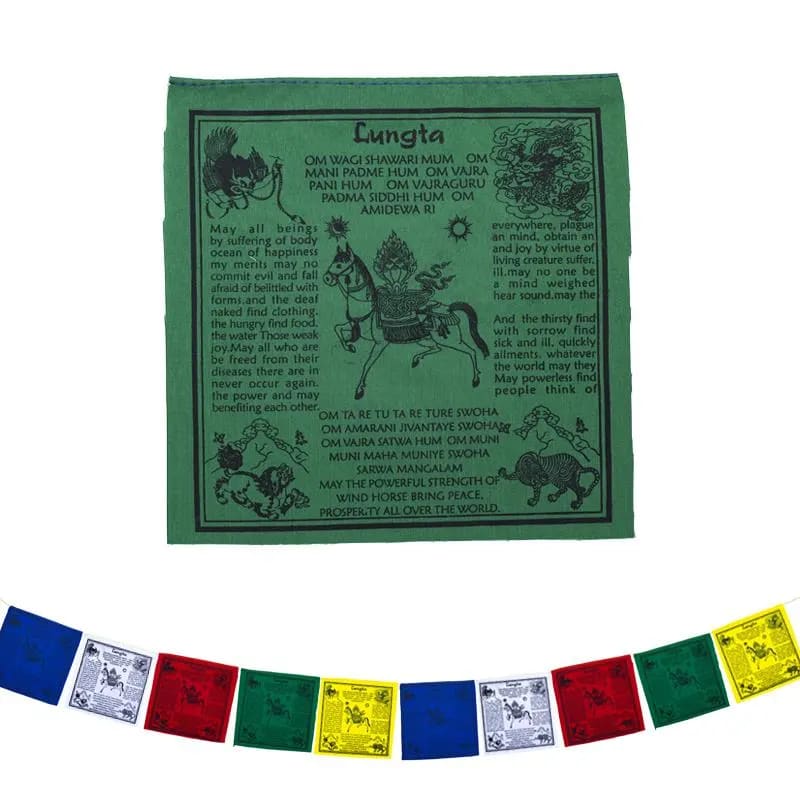 Tibetan Böneflaggor    Lungta
