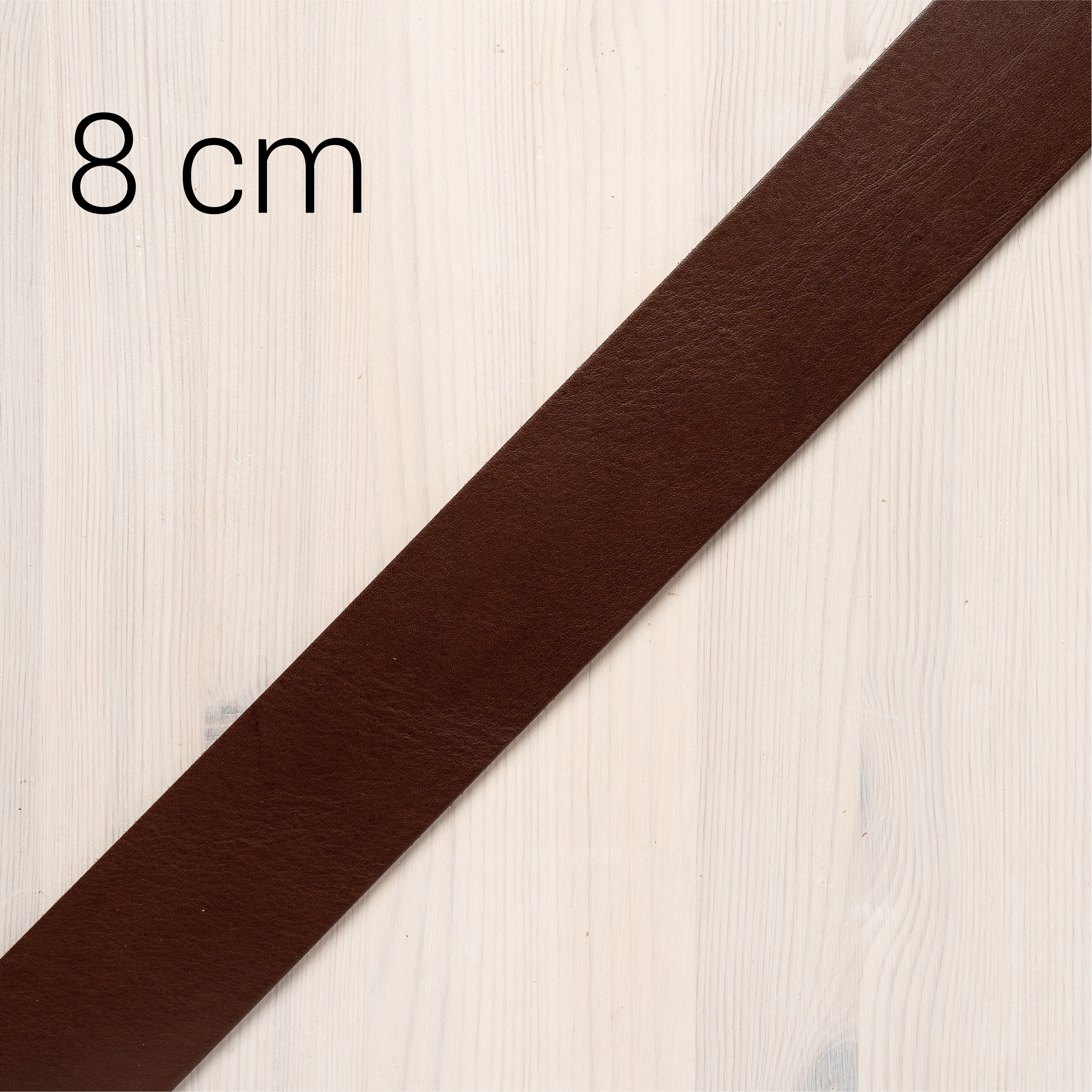 Gürtelstreifen Dunkelbraun 8 cm
