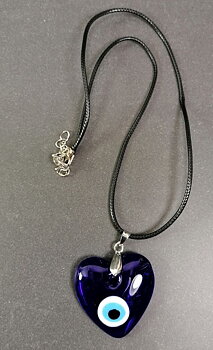Skyddande Ögat Hänge - Nazar Hjärta Halsband