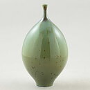 イサク・イサクソン　一点もの！ グリーンの花瓶  2000年代  (17cm)