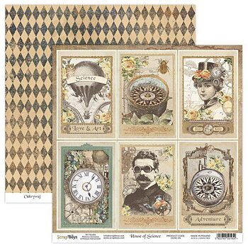 ScrapBoys House of science paper sheet 05